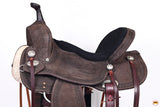 Hilason Western Horse Flex Tree Barrel Trail In Suede Leather Saddle & Biothane Leather Tack Set