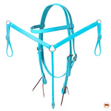 Hilason Western Horse Flex Tree Barrel Trail In Suede Leather Saddle & Biothane Tack Set