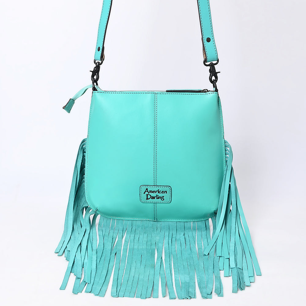 American Darling Messenger Hand Tooled Genuine Leather Western Women Bag Handbag Purse | Travel Bags College Casual