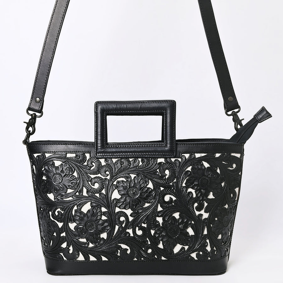 American Darling Tote Hand tooled Genuine Suede Leather Women Bag Western Handbag Purse | Travel Bags