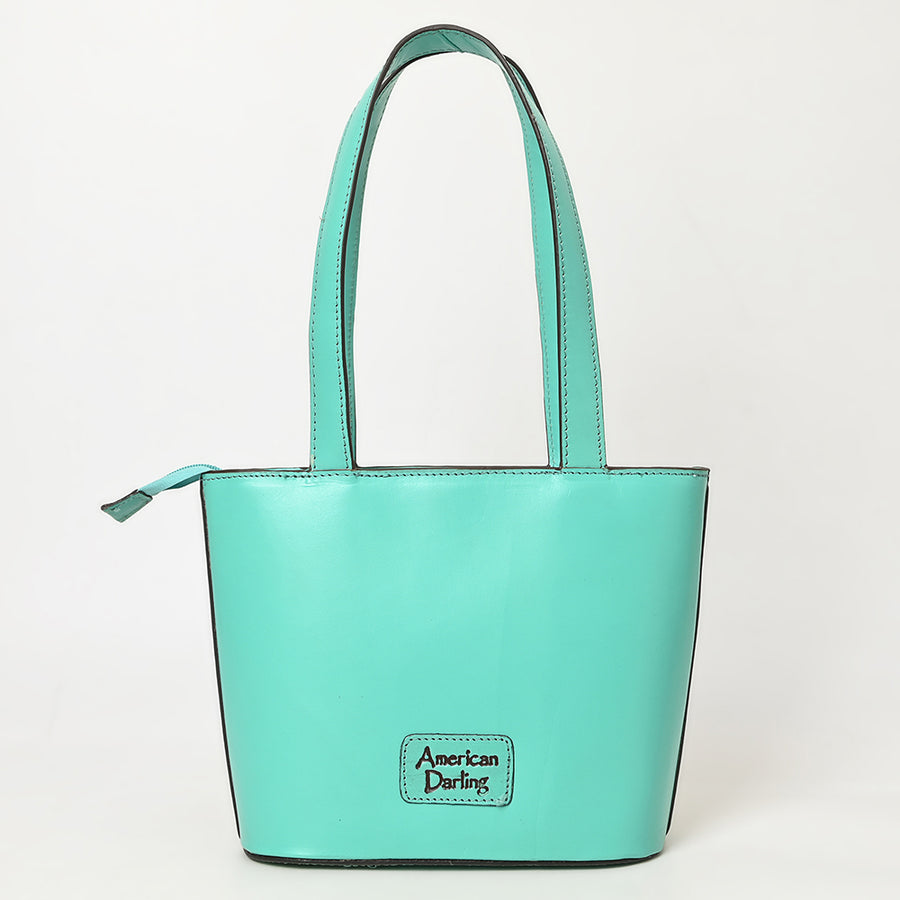 American Darling Tote Hand tooled Genuine Suede Leather Women Bag Western Handbag Purse | Travel Bags