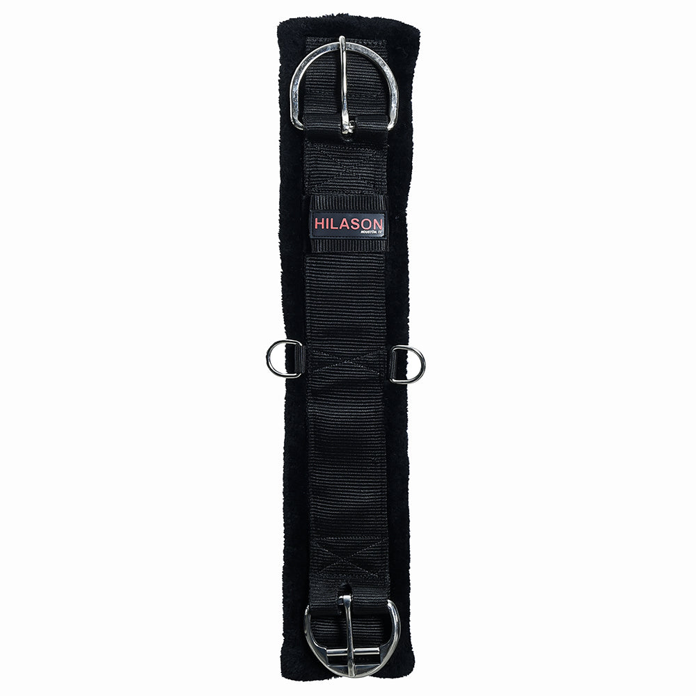 Hilason Western Horse Nylon Padded Fleece Straight Girth Stainless Steel Buckle
