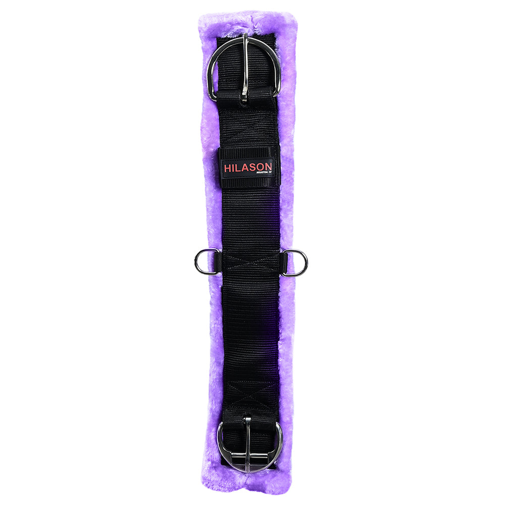 Hilason Western Horse Nylon Padded Fleece Straight Girth Stainless Steel Buckle
