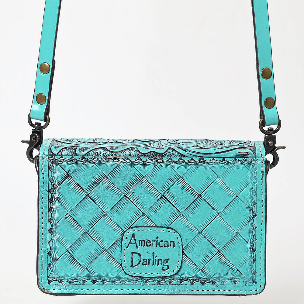 American Darling Small Crossbody Hand Tooled Genuine Leather Women Bag Western Handbag Purse