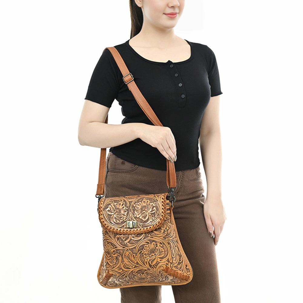 American Darling Cross Body I Hand Tooled Genuine Leather Women Bag Western Handbag Purse