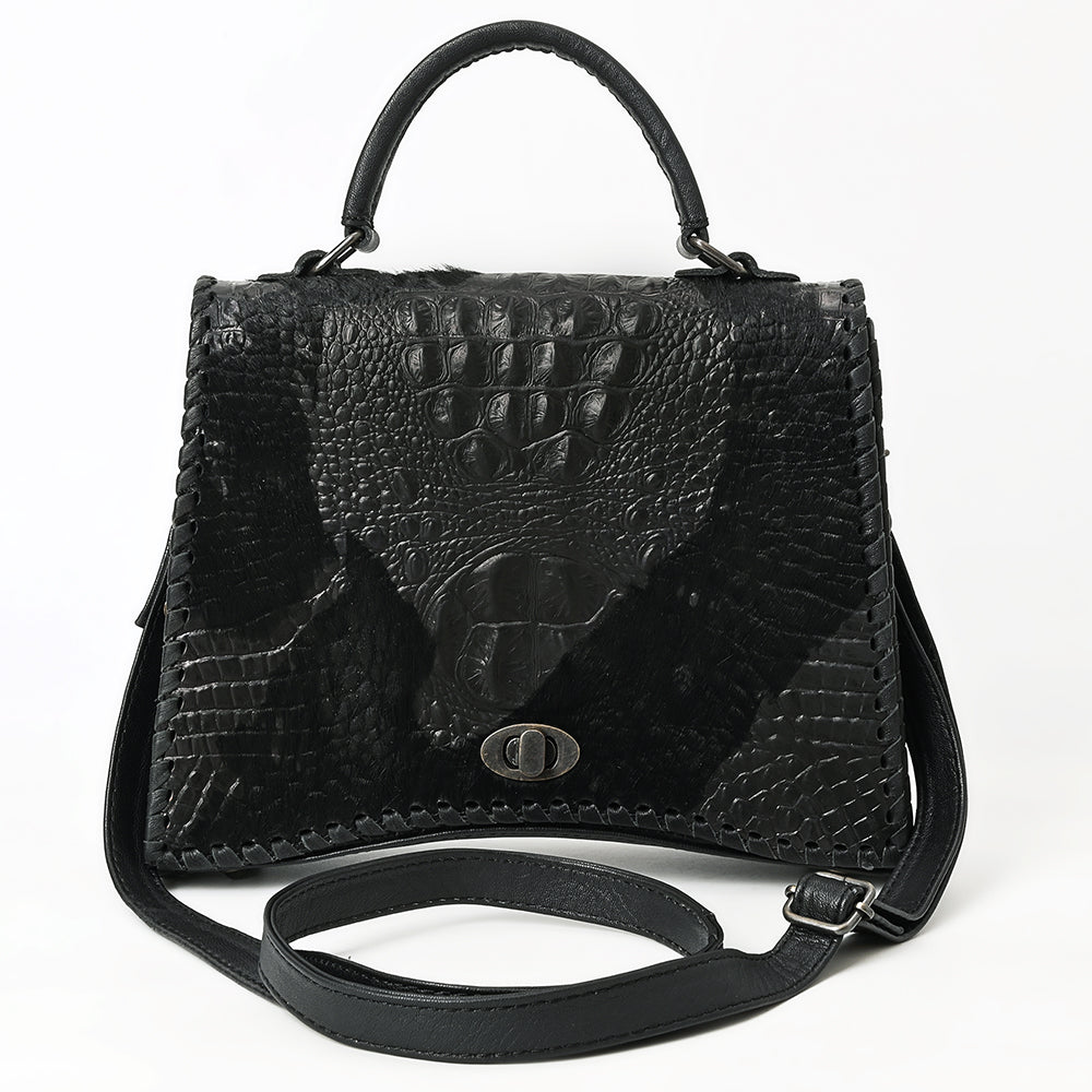 American Darling Tote Crocodile Embossed Genuine Leather Women Bag Western Handbag Purse
