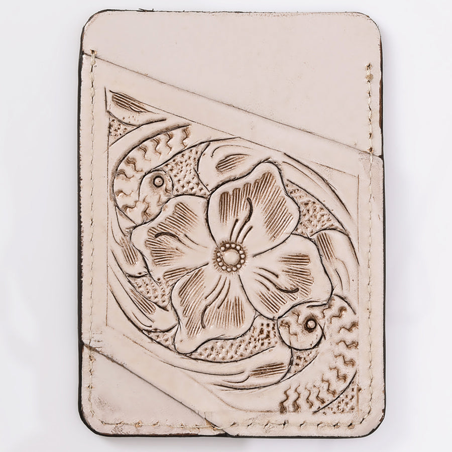 American Darling Card Holder Hand Tooled Genuine Leather | Business Credit