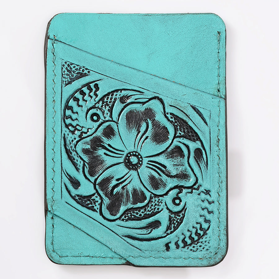 American Darling Card Holder Hand Tooled Genuine Leather | Business Credit