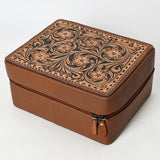 American Darling Jewelry Case Hand Tooled Genuine Leather Women Bag Western Handbag Purse |