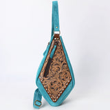 American Darling Sling Beautifully Hand Tooled Genuine Leather women bag western handbag purse |