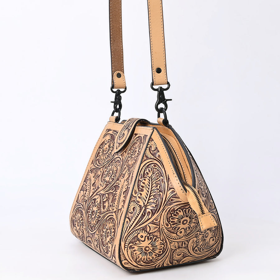 American Darling Messenger Hand Tooled Genuine Leather Women Bag Western Handbag Purse
