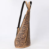 American Darling Sling Beautifully Hand Tooled Genuine Leather Women Bag Western Handbag Purse |