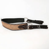 COMFYTACK Western Leather Horse Tripping Breast Collar Brown Basket Weave