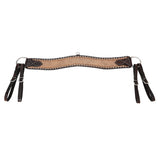 COMFYTACK Western Leather Horse Tripping Breast Collar Brown Basket Weave