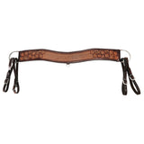 COMFYTACK Western Leather Horse Tripping Breast Collar Brown Floral Carved