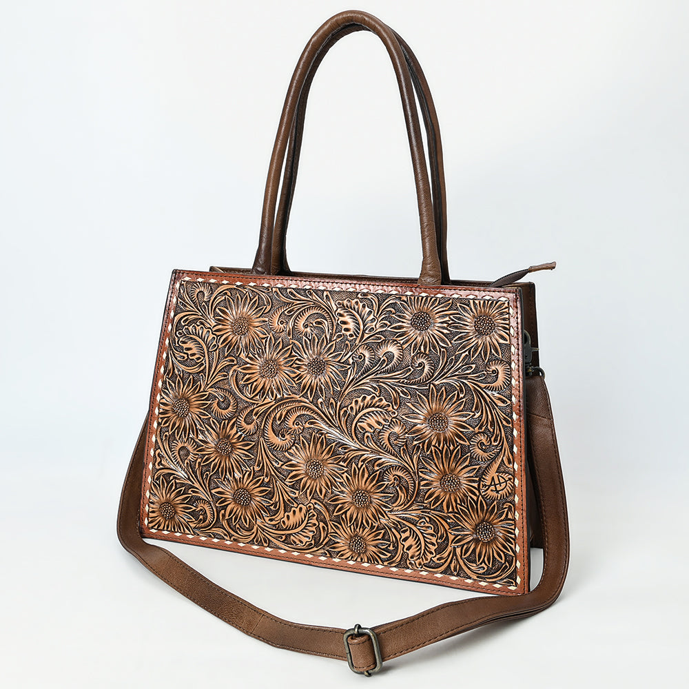 American Darling Tote Beautifully Hand Tooled Genuine Leather women bag western handbag purse