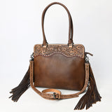 American Darling Adbg1527 Tote Hand Tooled Genuine Leather Women Bag Western Handbag Purse