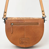 American Darling Adbg1529 Small Crossbody Hand Tooled Hair-On Genuine Leather Women Bag Western Handbag Purse