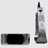 HILASON 3" Neck Western Aluminium Slanted Horse Stirrups Floral Engraved