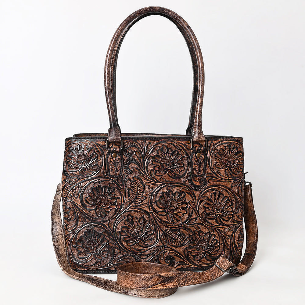 American Darling Tote Beautifully Hand Tooled Genuine Leather women bag western handbag purse