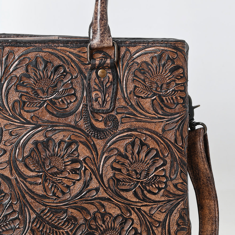 American Darling Tote Beautifully Hand Tooled Genuine Leather women bag western handbag purse