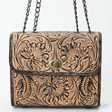 American Darling Small Crossbody Beautifully Hand Tooled Genuine Leather women bag western handbag purse