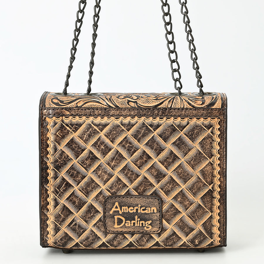 American Darling Tote Beautifully Hand Tooled Genuine Leather women bag western handbag purse | Travel Bags College Casual