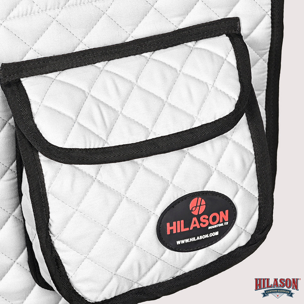 HILASON Western Horse Luxury Quilted Saddle Pads With Pockets