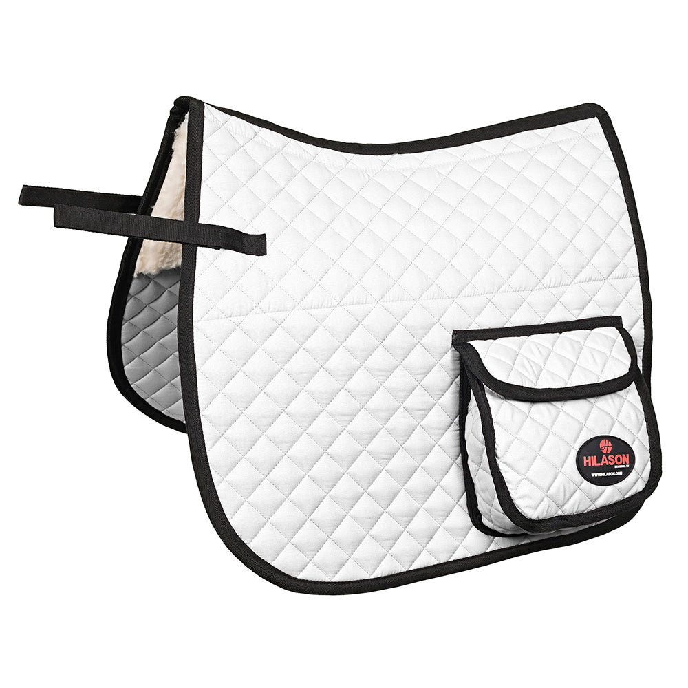 HILASON Western Horse Luxury Quilted Saddle Pads With Pockets
