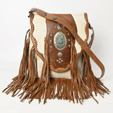 American Darling Large Crossbody Hair On Genuine Leather Western Women Bag Handbag Purse|