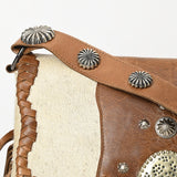 American Darling Large Crossbody Hair On Genuine Leather Western Women Bag Handbag Purse|