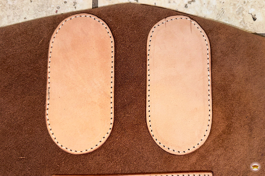 HILASON Western Leather Bareback Rig Pad Saddle Brown | Pads for Horses