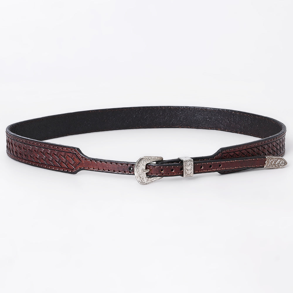 American Darling Hand tooled Hatband Genuine American Leather Western Adjustable Unisex