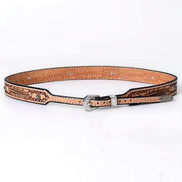 American Darling Hand tooled Hatband Genuine American Leather Western Adjustable Unisex