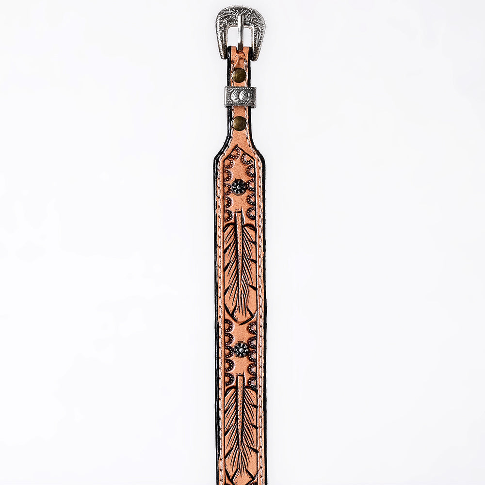 American Darling Hand tooled Hatband Genuine American Leather Western Adjustable Unisex