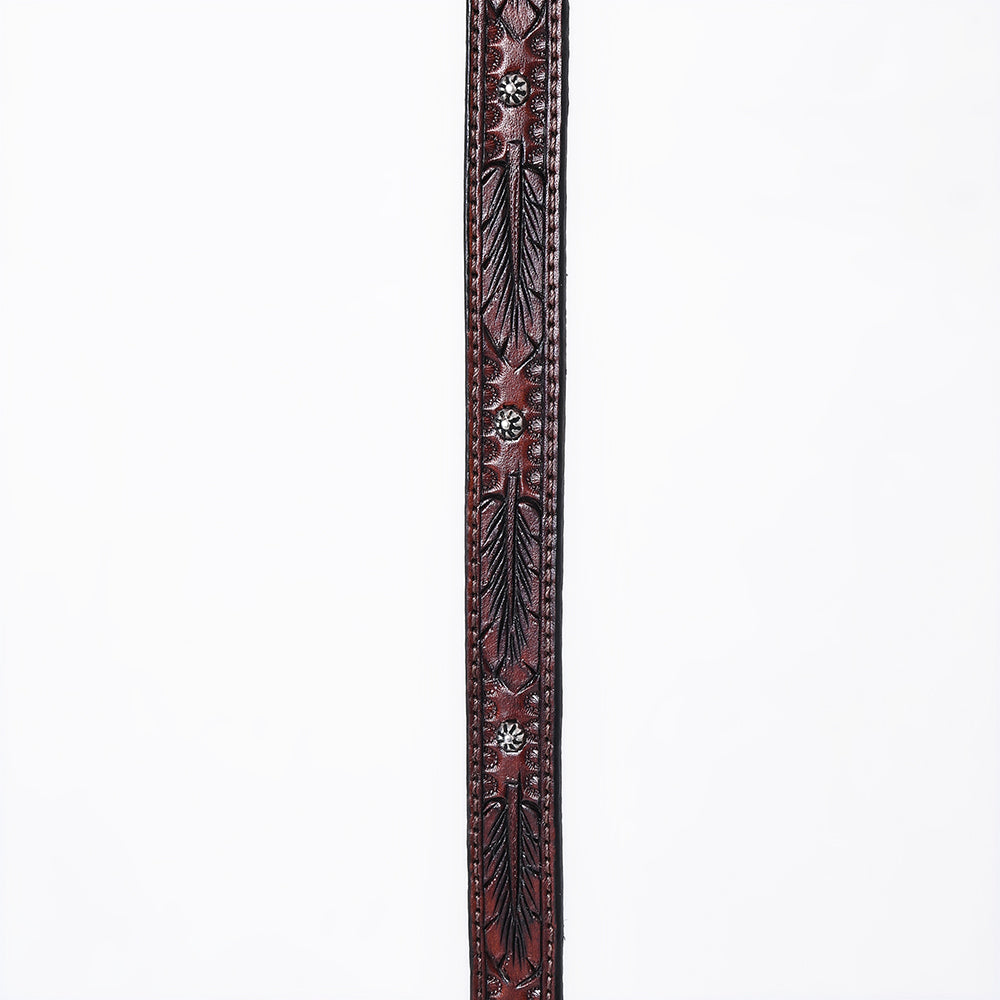 American Darling Hand tooled Hatband Genuine American Leather Western Adjustable Unisex