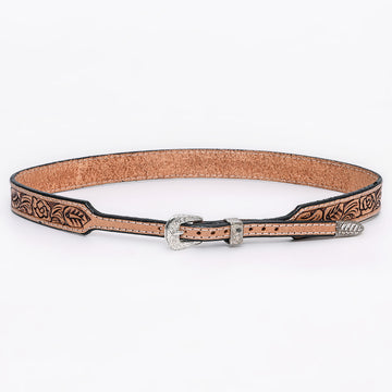 American Darling Hand tooled Hatband Genuine American Leather Western Adjustable Unisex
