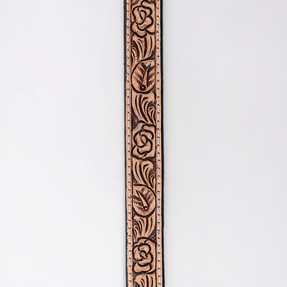 American Darling Hand tooled Hatband Genuine American Leather Western Adjustable Unisex