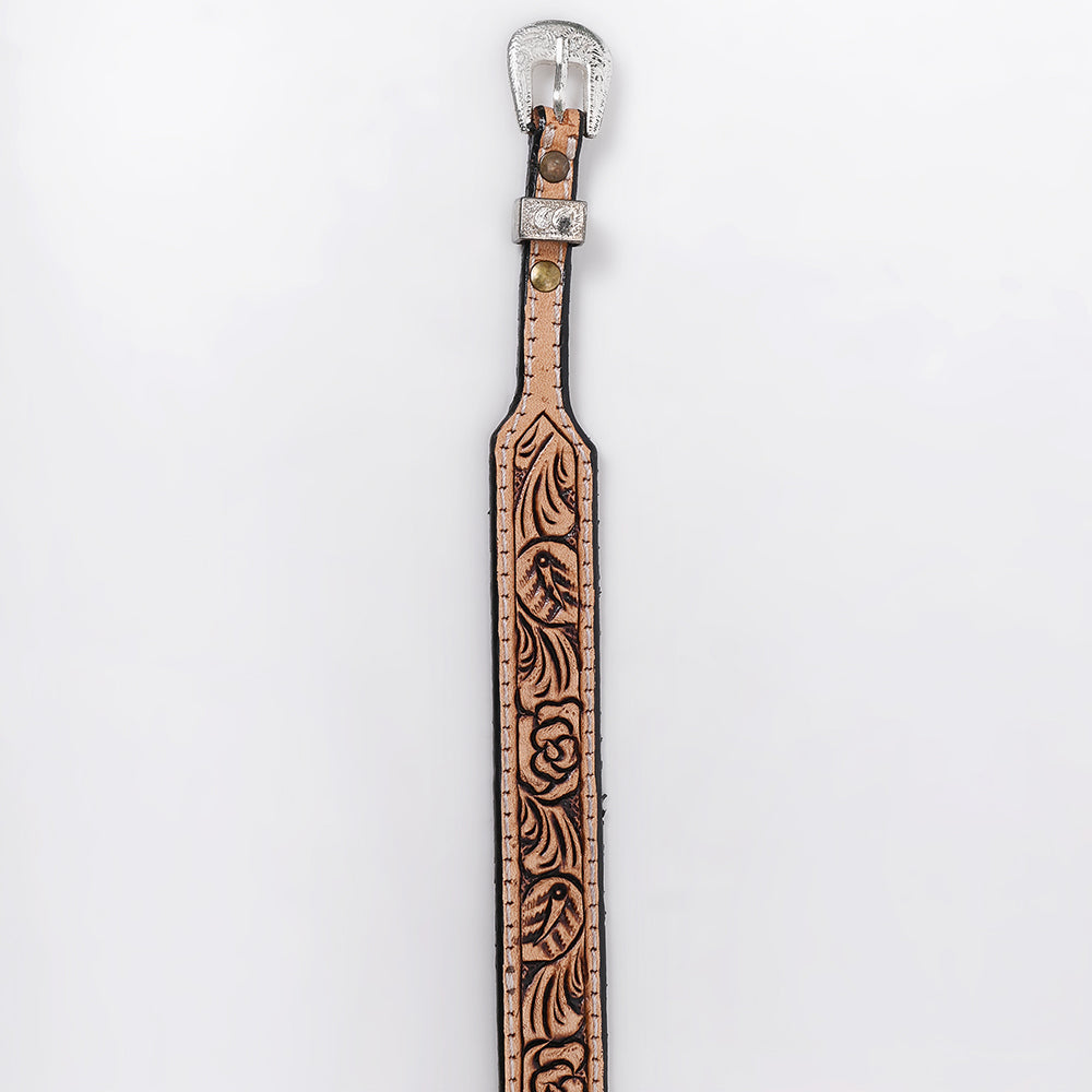 American Darling Hand tooled Hatband Genuine American Leather Western Adjustable Unisex