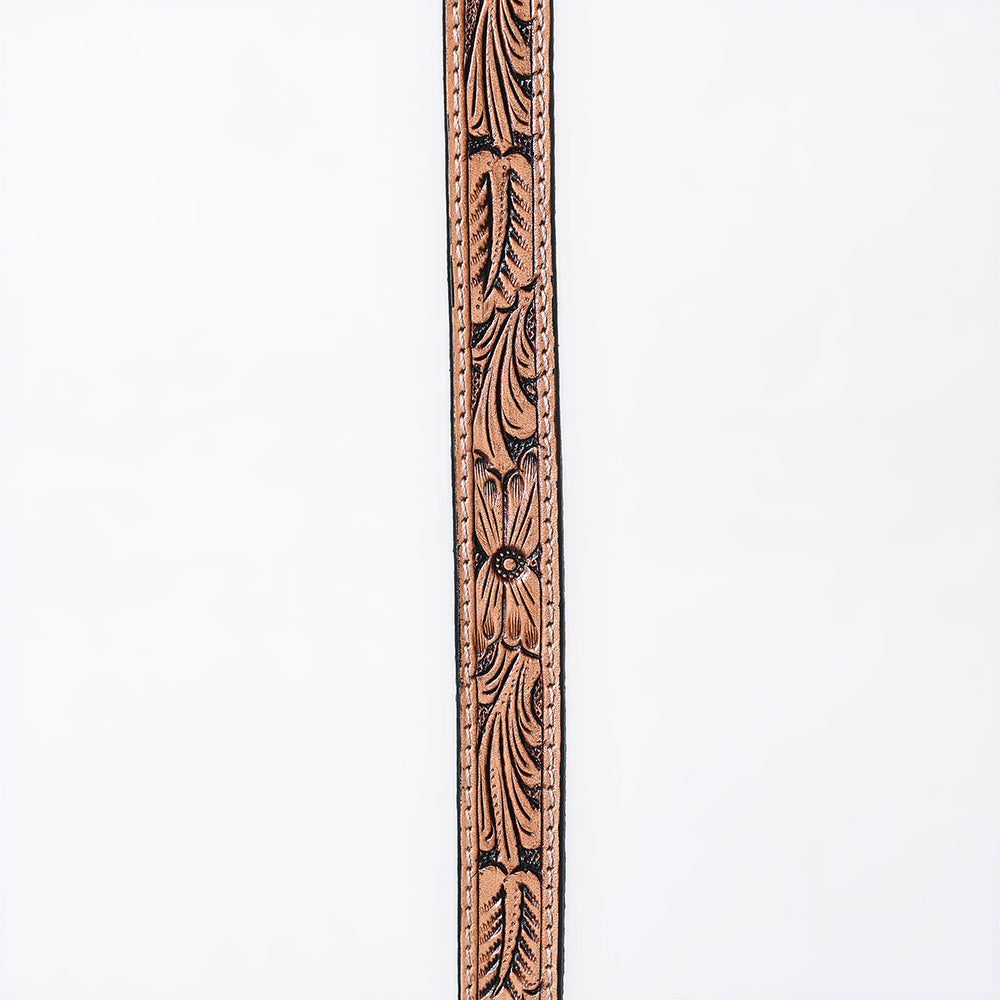 American Darling Hand tooled Hatband Genuine American Leather Western Adjustable Unisex