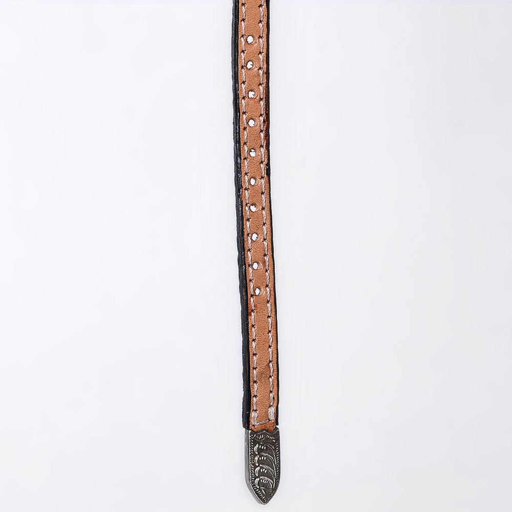 American Darling Hand tooled Hatband Genuine American Leather Western Adjustable Unisex