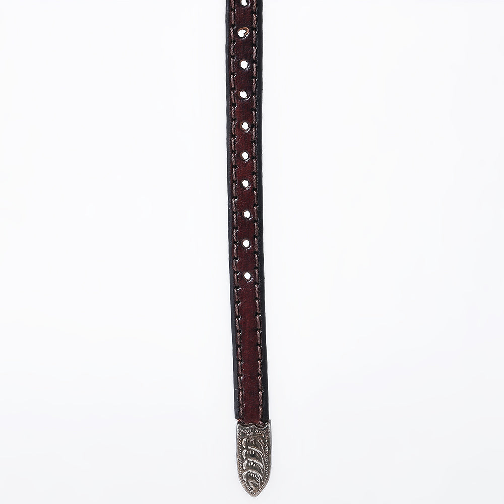 American Darling Hand tooled Hatband Genuine American Leather Western Adjustable Unisex