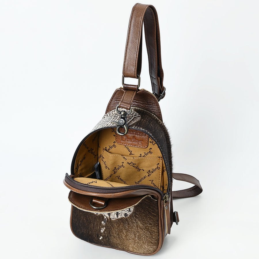 American Darling Sling Crocodile embossed Genuine Leather women bag western handbag purse | for