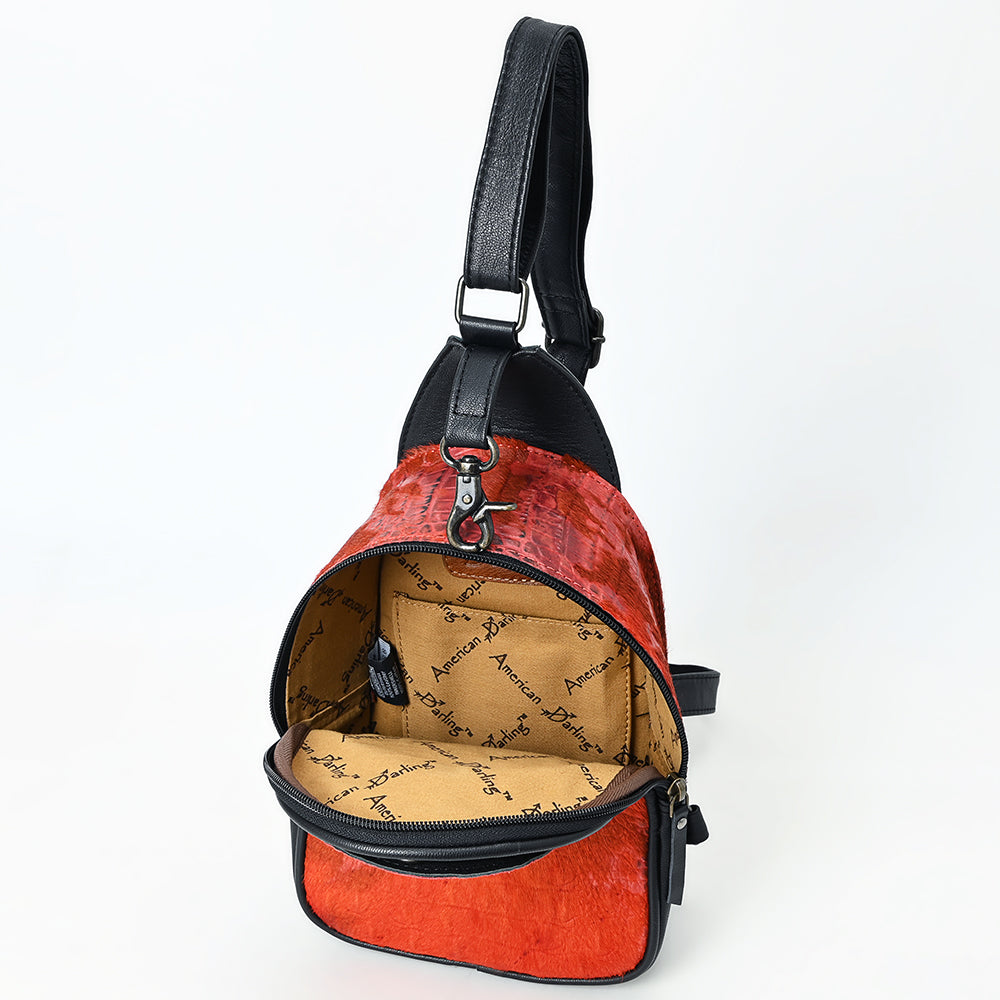 American Darling Crocodile embossed Genuine Leather women bag western handbag purse