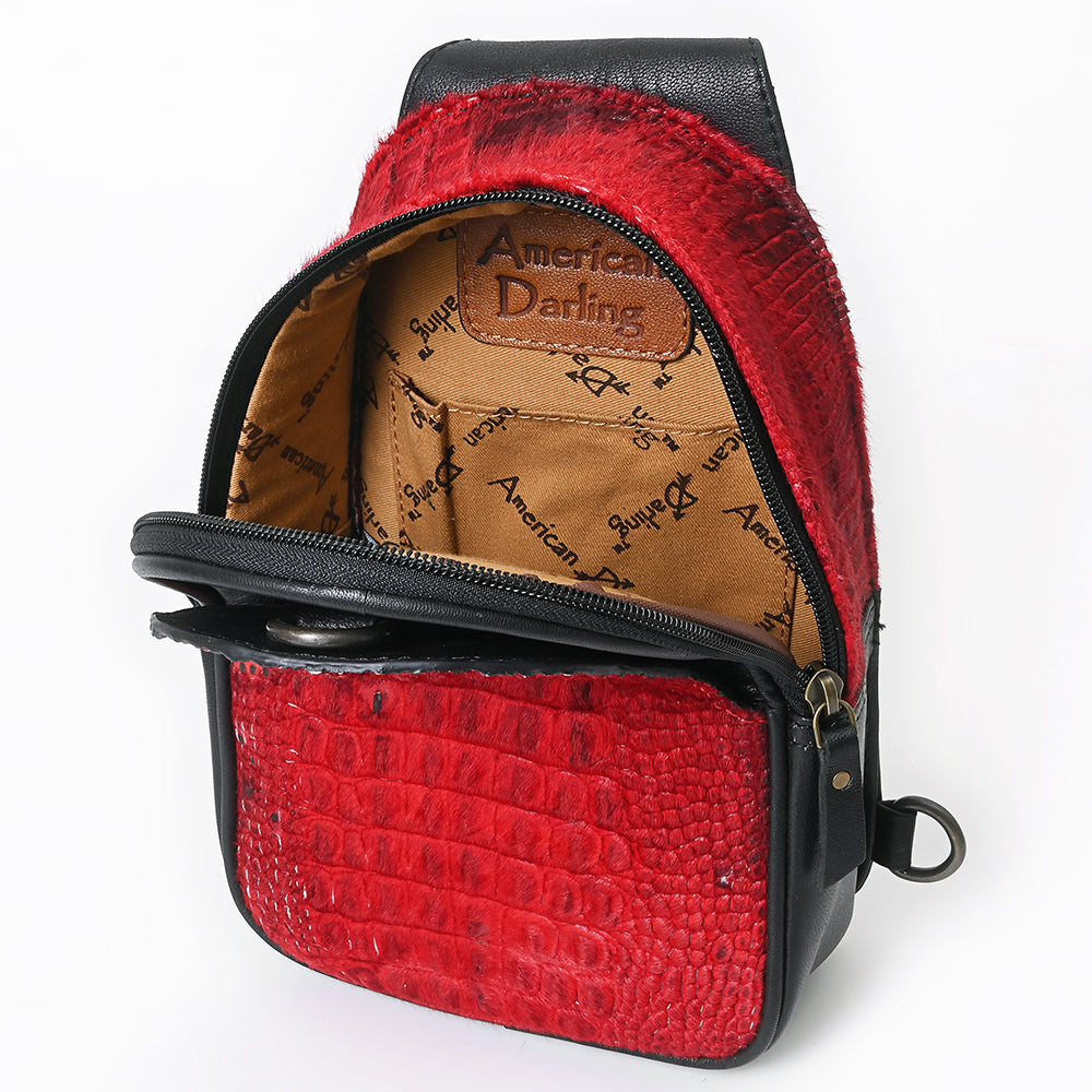 American Darling Crocodile embossed Genuine Leather women bag western handbag purse