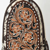American Darling Sling Beautifully Hand Tooled Hair On Genuine Leather Women Bag Western Handbag Purse |