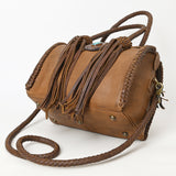 American Darling Duffel Hair on Genuine Leather Western Women Bag | Handbag Duffle Weekend Travel Bags for