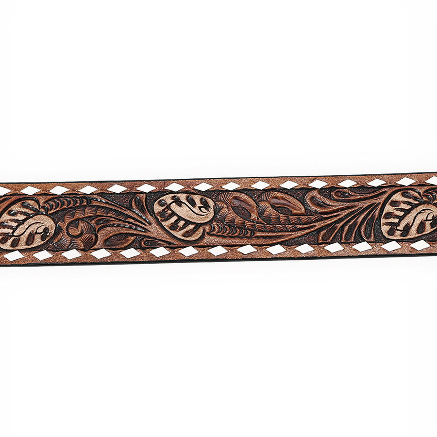 American Darling Beautifully Hand Tooled Genuine American Leather Belt Men and Women