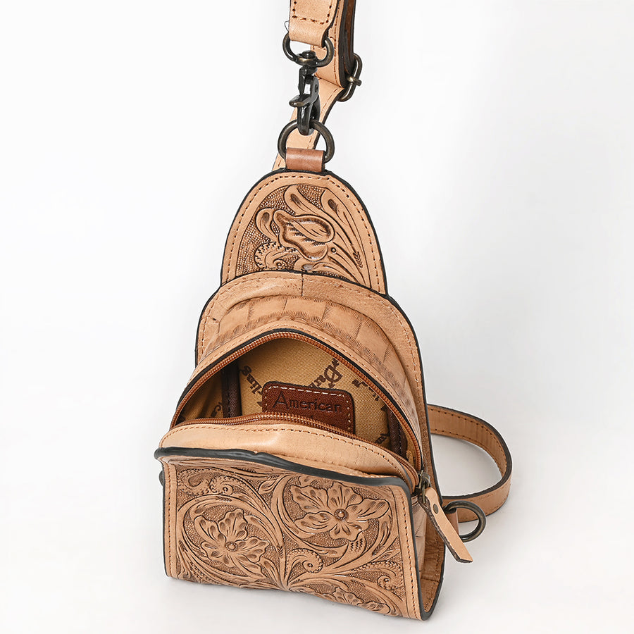 American Darling Sling Hand Tooled Leather Women Bag Western Handbag Purse| Handbags |Leather | Summer