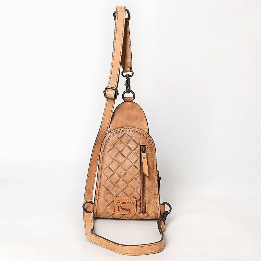 American Darling Sling Hand Tooled Leather Women Bag Western Handbag Purse| Handbags |Leather | Summer